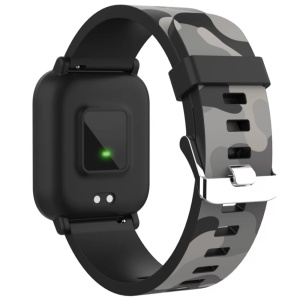 Смарт-часы CANYON My Dino KW-33, для подростков, 1,3-дюймовый IPS-дисплей, IP68, Bluetooth 5.0, совместимы с iOS и Android, 155 мА·ч, армейский серый - Img 4