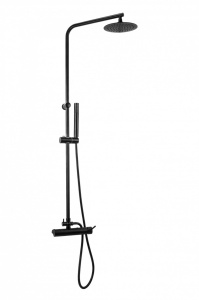 Смеситель для душа MINOTTI TUBO DARK ELEGANCE с душевой лейкой в комплекте fi250 - Img 2