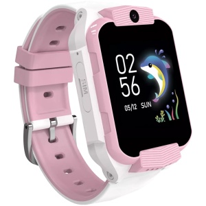 Умные часы CANYON Cindy KW-41, 1,69 дюйма, IPS, 240*280, ASR3603C, Nano SIM, GSM, LTE, 680 мА·ч, белые/розовые
