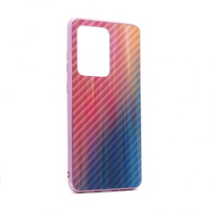 Чехол из углеродного стекла для Samsung G988F Galaxy S20 Ultra фиолетовый
