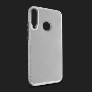 Чехол Crystal Cut для Huawei P40 Lite E, серебристый