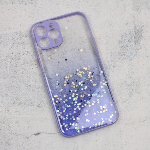 Чехол Frame Glitter для iPhone 12 Pro Max 6.7 фиолетовый