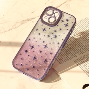 Чехол Shiny Frame для iPhone 14 6.1 фиолетовый