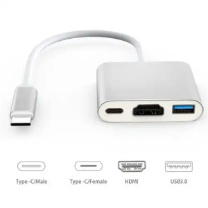 Adapter konverter Tip C - HDMI/USB 3.0/TIP C Kettz TCH-300 - Img 1