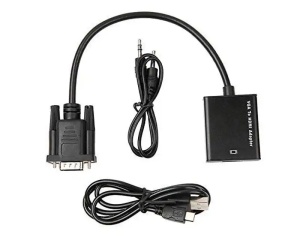 Adapter konverter VGA-HDMI+Audio Linkom M/Ž - Img 1