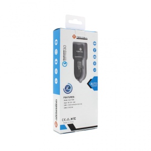 Auto punjac Teracell Evolution TC-05 2xUSB QC3.0 2.4A sa Type C kablom crni - Img 4