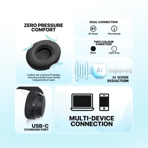 Bluetooth slusalice Fantech GO Flow WH07A sive - Img 4