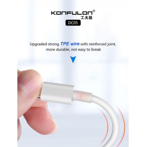 Data kabl KONFULON DC05 za iphone lightning beli 1m - Img 3