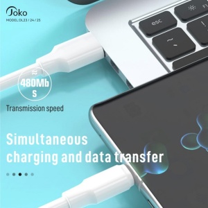 Data kabl KONFULON DL24, 5A, 120W, USB na iPhone lightning beli 1m - Img 3
