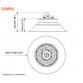 DAWN LED REFLEKTOR BR-FL80W-02K CCT 10400lm 120° IP65 - Img 2