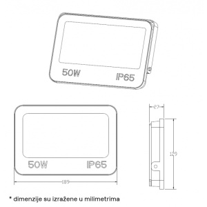DAWN LED REFLEKTOR GN-FL913-50W CCT 5000lm 110° IP66 - Img 4