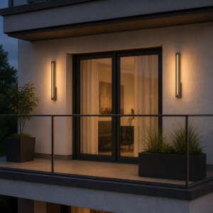 DAWN LED SVETILJKA 1007D ZIDNA 12W 3000K IP65 SIVA