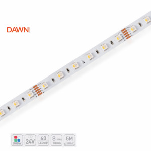 DAWN LED TRAKA HL 5050-60-RGBW 24V IP20 (5met, 19.2W/m, 12mm) - Img 1