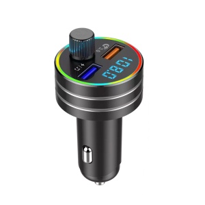 FM-передатчик C1S USB, QC 3.0 Bluetooth 5.0, RGB, громкая связь, черный