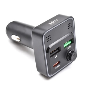FM Transmiter i punjač Kettz Floyd Bluetooth/2xUSB QC3.0/Type-C PD30W/LED - Img 3