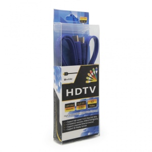 Kabl Flet HDMI na HDMI 1.5m plavi - Img 1
