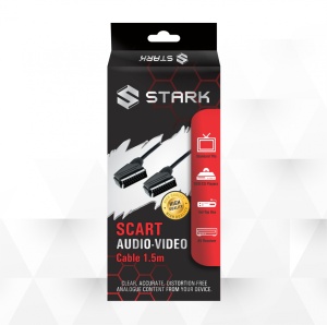 Kabl STARK scart M-M (High Quality) 1.5m - Img 1