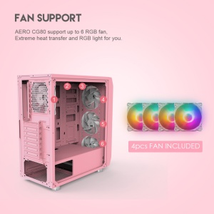Kuciste Gaming Fantech CG80 Midi Sakura - Img 2