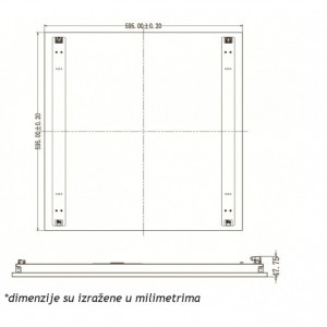 KUCISTE LED PANELA T02A6060AN - Img 3