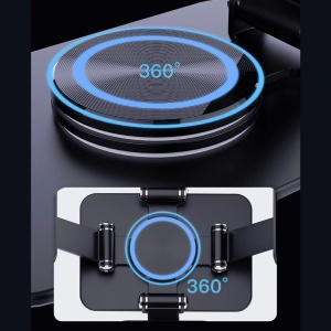 Kucni punjac Wireless 15W rotirajuci crni - Img 3