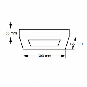 LED panel NZ KNS5 24W 4000K