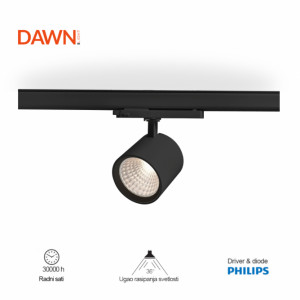 LED REF SINSKI 301210-1 30W 3000K CRNI TROFAZNI - Img 1