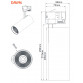 LED REF SINSKI JM-4070 30W 4000K 36° BELI TROFAZNI - Img 2