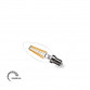 LED sijalica Filament dimabilna C37, 5.5W (mala slika).