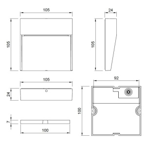 LED SVETILJKA W13523 4W CCT IP54 CRNA - Img 2