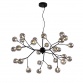 LUNA 118 LUSTER 27*G4(220V) BLACK/SMOKED GLASS - Img 6