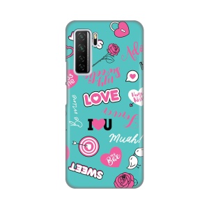 Maska Silikonska Print za Huawei P40 Lite Love