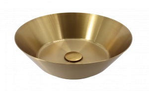 Metalni lavabo COPEN nadgradni 400x125mm brušeni mesing