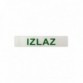 Nalepnica 22 x 14.7 cm - IZLAZ (Exit)