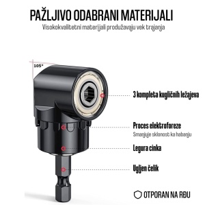Nastavak za busenje pod uglom 105 stepeni - Img 3
