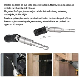 Nastavak za busenje pod uglom 20 stepeni - Img 2