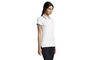 PASADENA WOMEN ženska polo majica sa kratkim rukavima - bela/teget, XXL - Img 2
