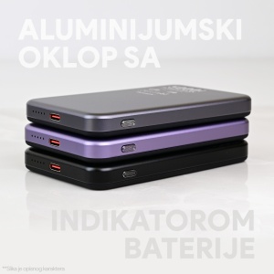 Power bank prenosiva baterija Magsafe Oxpower PD W52 5000mAh crna - Img 3