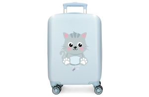 ROLL ROAD HAPPY PETS dečiji kofer 50 cm - sky blue - Img 1