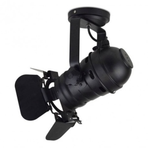 RUSTIK 107 PLAFONSKA SPOT LAMPA 1*E27 CRNA - Img 1