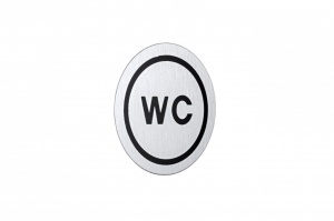 Simbol WC MINOTTI samolepljivi hrom - Img 2