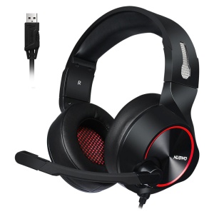 Slusalice Gaming Nubwo N11U LED USB crno crvene - Img 1