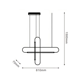 SOLEA 45 LUSTER 20W 3000K CRNA - Img 3