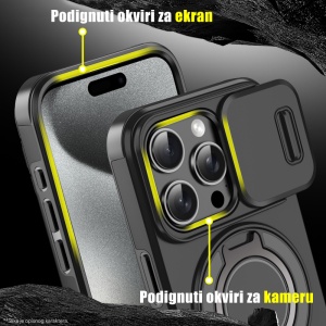 Torbica CamShield Ring stand za iPhone 11 Pro crna - Img 3