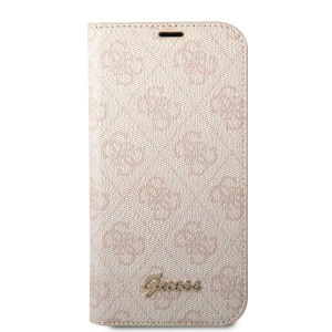 Torbica Guess BT PC/TPU 4G PU Script Metal za iPhone 14 Pro 6.1 pink (GUBKP14LHG4SHP) - Img 1