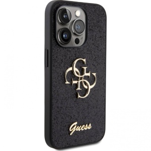 Torbica Guess Hc Fixed Glitter 4G Big Metal Logo za iPhone 15 Pro Max 6.7 crna (GUHCP15XHG4SGK) - Img 3
