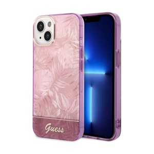 Torbica Guess Hc IML Electro Cam Jungle za iPhone 14 Plus 6.7 pink (GUHCP14MHGJGHP) - Img 1