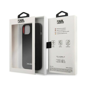Torbica Karl Lagerfeld Hc Silicone Plaque za iPhone 13 6.1 crna (KLHCP13MSLMP1K) - Img 4