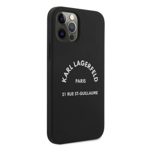 Torbica Karl Lagerfeld Hc Silicone RSG za iPhone 12/12 Pro 6.1 crna (KLHCP12MSLSGRBK) - Img 3