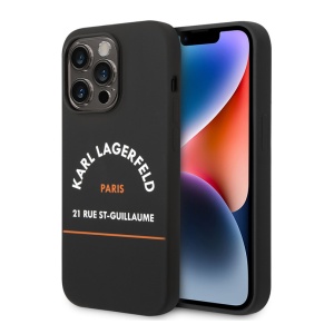 Torbica Karl Lagerfeld Hc Silicone RSG za iPhone 14 Pro 6.1 crna (KLHCP14LSRSGHLK) - Img 1