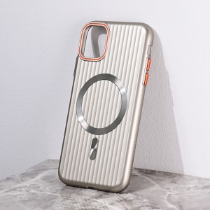 Torbica Magsafe Stripe za iPhone 11 6.1 siva - Img 1